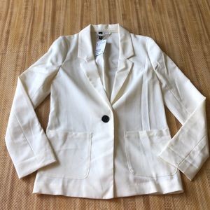 🆕 h&m white blazer-new